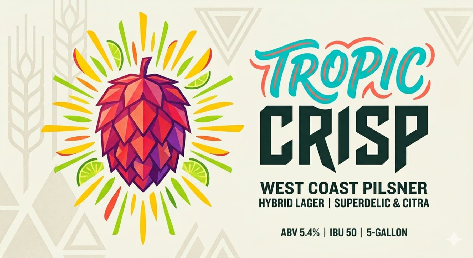 Tropic Crisp West Coast Pilsner
